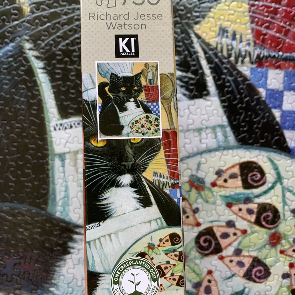 3/25$ Richard Jesse Watson Cat Chef Puzzle - Picture 3 of 5